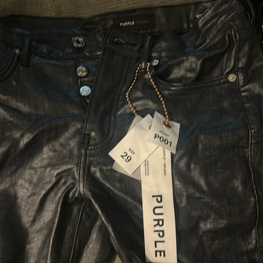 Purple jeans
